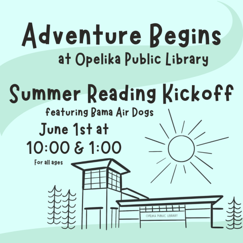 Summer Reading Kickoff June 1st at 10:00 & 1:00